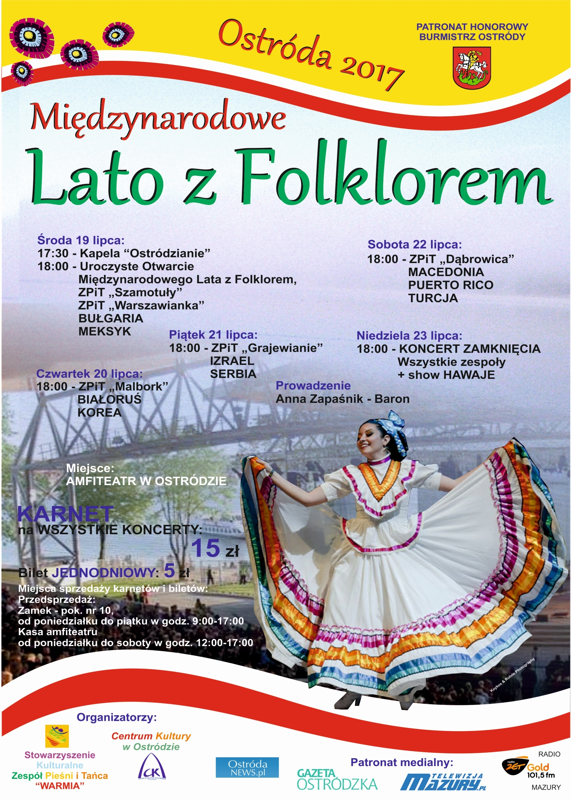 Międzynarodowe Lato  z Folklorem -Ostróda 2017