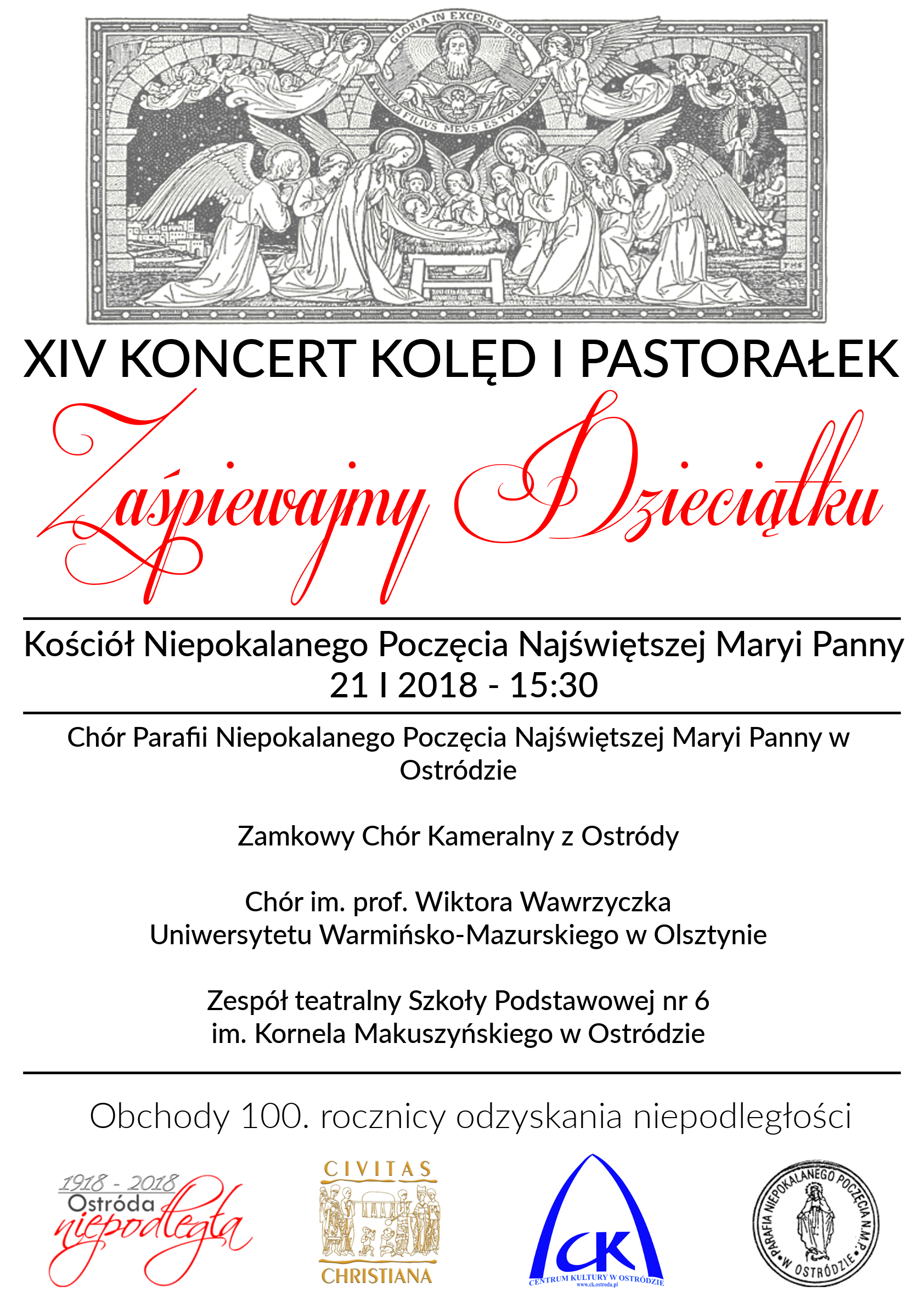 XIV koncert kolęd i pastorałek.