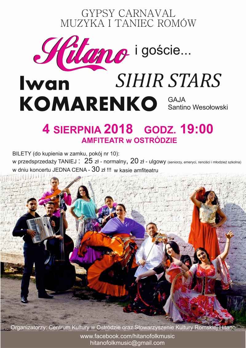 GYPSY FESTIVAL – Muzyka i Taniec Romów – HITANO i Przyjaciele
