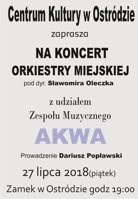 Koncert Orkiestry Miejskiej