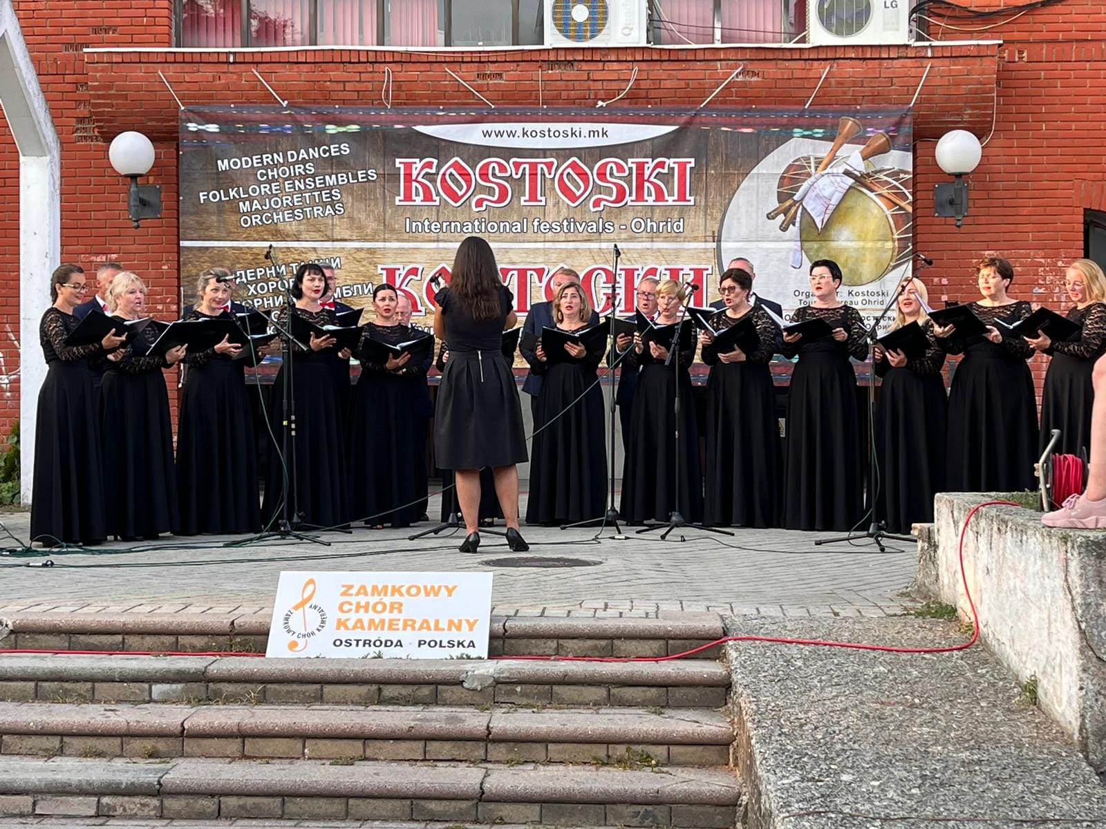 Zamkowy Chór Kameralny na Międzynarodowym Festiwalu Muzycznym KOSTOSKI w Macedonii.